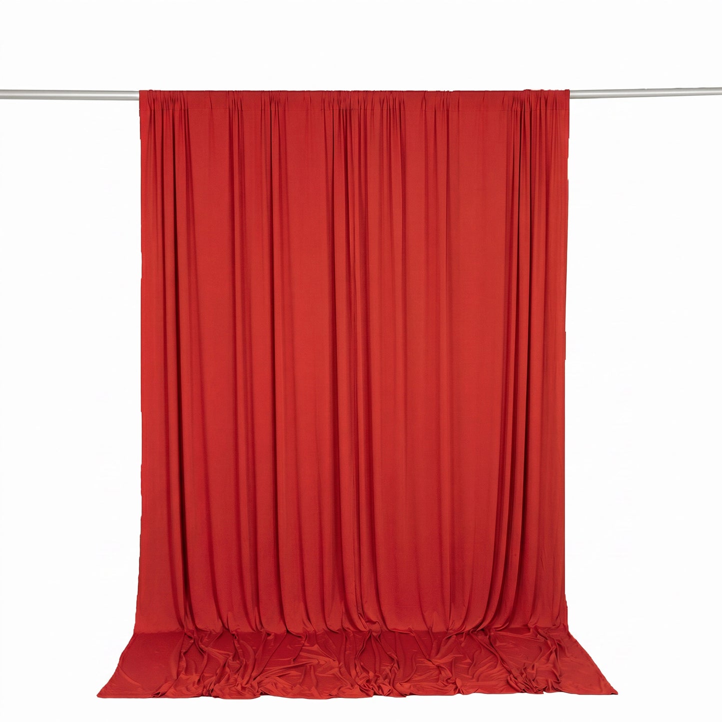 10ft x 10ft Spandex Backdrop Curtain Red, 4-Way Stretch Wrinkle-Free Photo Booth Backdrop with Rod P