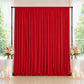 10ft x 10ft Spandex Backdrop Curtain Red, 4-Way Stretch Wrinkle-Free Photo Booth Backdrop with Rod P