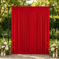 10ft x 10ft Spandex Backdrop Curtain Red, 4-Way Stretch Wrinkle-Free Photo Booth Backdrop with Rod P