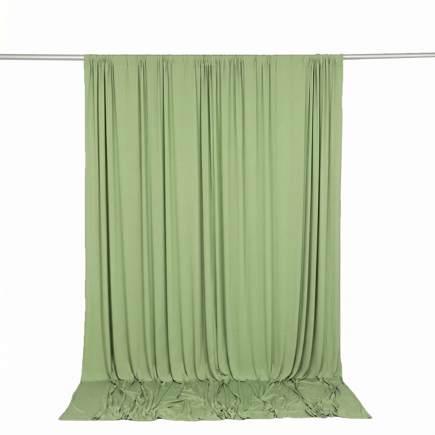 10ft x 10ft Spandex Backdrop Curtain Sage Green, 4-Way Stretch Wrinkle-Free Photo Booth Backdrop wit