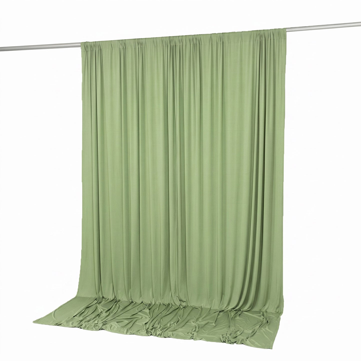 10ft x 10ft Spandex Backdrop Curtain Sage Green, 4-Way Stretch Wrinkle-Free Photo Booth Backdrop wit