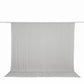 10ft x 10ft Spandex Backdrop Curtain Silver, 4-Way Stretch Wrinkle-Free Photo Booth Backdrop with Ro