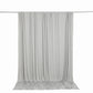 10ft x 10ft Spandex Backdrop Curtain Silver, 4-Way Stretch Wrinkle-Free Photo Booth Backdrop with Ro