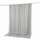 10ft x 10ft Spandex Backdrop Curtain Silver, 4-Way Stretch Wrinkle-Free Photo Booth Backdrop with Ro