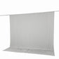 10ft x 10ft Spandex Backdrop Curtain Silver, 4-Way Stretch Wrinkle-Free Photo Booth Backdrop with Ro
