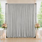 10ft x 10ft Spandex Backdrop Curtain Silver, 4-Way Stretch Wrinkle-Free Photo Booth Backdrop with Ro