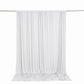 10ft x 10ft Spandex Backdrop Curtain White, 4-Way Stretch Wrinkle-Free Photo Booth Backdrop with Rod