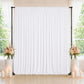 10ft x 10ft Spandex Backdrop Curtain White, 4-Way Stretch Wrinkle-Free Photo Booth Backdrop with Rod