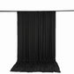 10ft x 12ft Spandex Backdrop Curtain Black, 4-Way Stretch Wrinkle-Free Photo Booth Backdrop with Rod