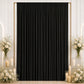 10ft x 12ft Spandex Backdrop Curtain Black, 4-Way Stretch Wrinkle-Free Photo Booth Backdrop with Rod