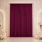 10ft x 12ft Spandex Backdrop Curtain Burgundy, 4-Way Stretch Wrinkle-Free Photo Booth Backdrop with 