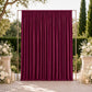 10ft x 12ft Spandex Backdrop Curtain Burgundy, 4-Way Stretch Wrinkle-Free Photo Booth Backdrop with 