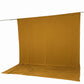 10ft x 12ft Spandex Backdrop Curtain Gold, 4-Way Stretch Wrinkle-Free Photo Booth Backdrop with Rod 