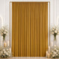 10ft x 12ft Spandex Backdrop Curtain Gold, 4-Way Stretch Wrinkle-Free Photo Booth Backdrop with Rod 