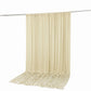 10ft x 12ft Spandex Backdrop Curtain Ivory, 4-Way Stretch Wrinkle-Free Photo Booth Backdrop with Rod
