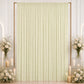10ft x 12ft Spandex Backdrop Curtain Ivory, 4-Way Stretch Wrinkle-Free Photo Booth Backdrop with Rod