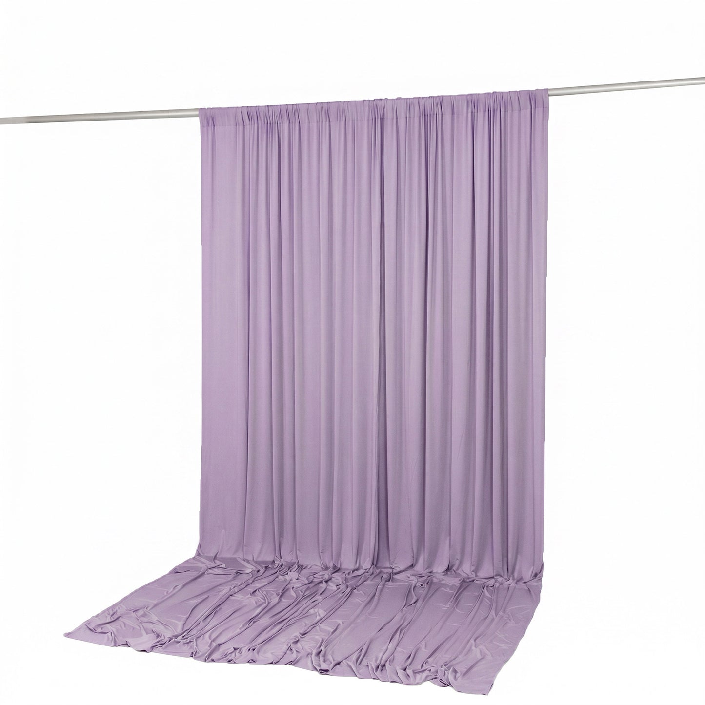 10ft x 12ft Spandex Backdrop Curtain Lavender Lilac, 4-Way Stretch Wrinkle-Free Photo Booth Backdrop