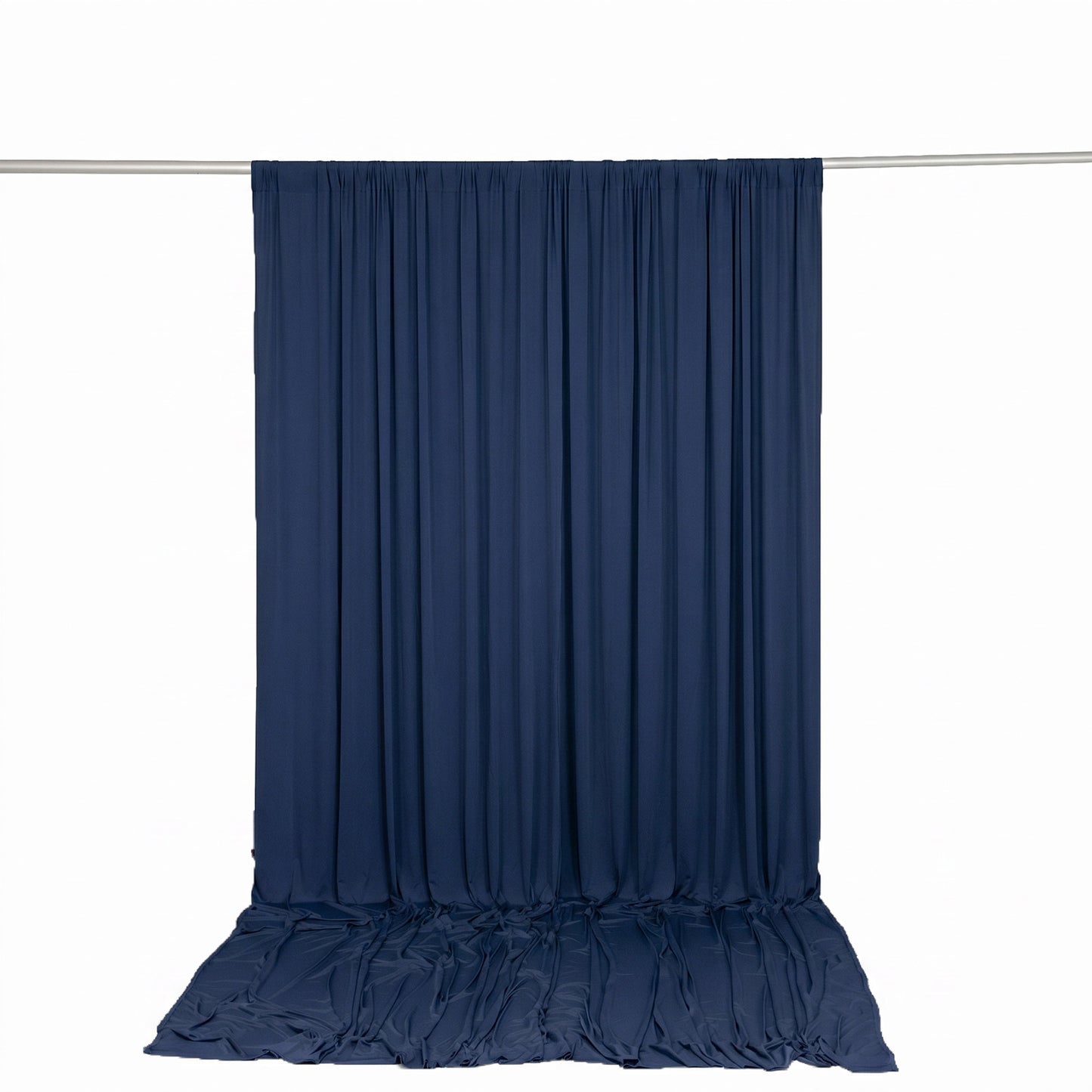 10ft x 12ft Spandex Backdrop Curtain Navy Blue, 4-Way Stretch Wrinkle-Free Photo Booth Backdrop with