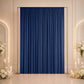 10ft x 12ft Spandex Backdrop Curtain Navy Blue, 4-Way Stretch Wrinkle-Free Photo Booth Backdrop with