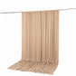 10ft x 12ft Spandex Backdrop Curtain Nude, 4-Way Stretch Wrinkle-Free Photo Booth Backdrop with Rod 