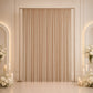 10ft x 12ft Spandex Backdrop Curtain Nude, 4-Way Stretch Wrinkle-Free Photo Booth Backdrop with Rod 