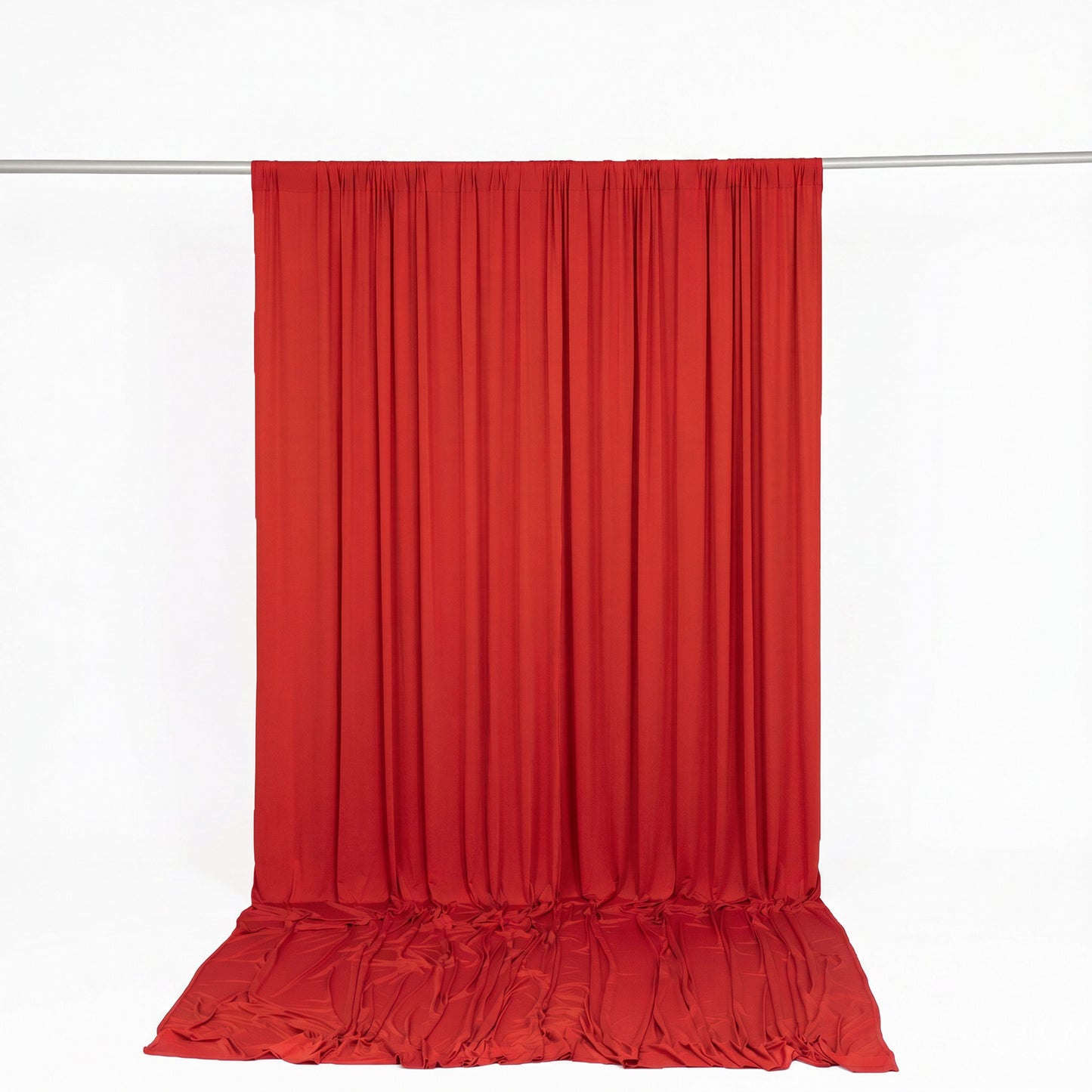 10ft x 12ft Spandex Backdrop Curtain Red, 4-Way Stretch Wrinkle-Free Photo Booth Backdrop with Rod P