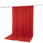 10ft x 12ft Spandex Backdrop Curtain Red, 4-Way Stretch Wrinkle-Free Photo Booth Backdrop with Rod P