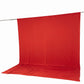 10ft x 12ft Spandex Backdrop Curtain Red, 4-Way Stretch Wrinkle-Free Photo Booth Backdrop with Rod P
