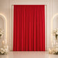 10ft x 12ft Spandex Backdrop Curtain Red, 4-Way Stretch Wrinkle-Free Photo Booth Backdrop with Rod P