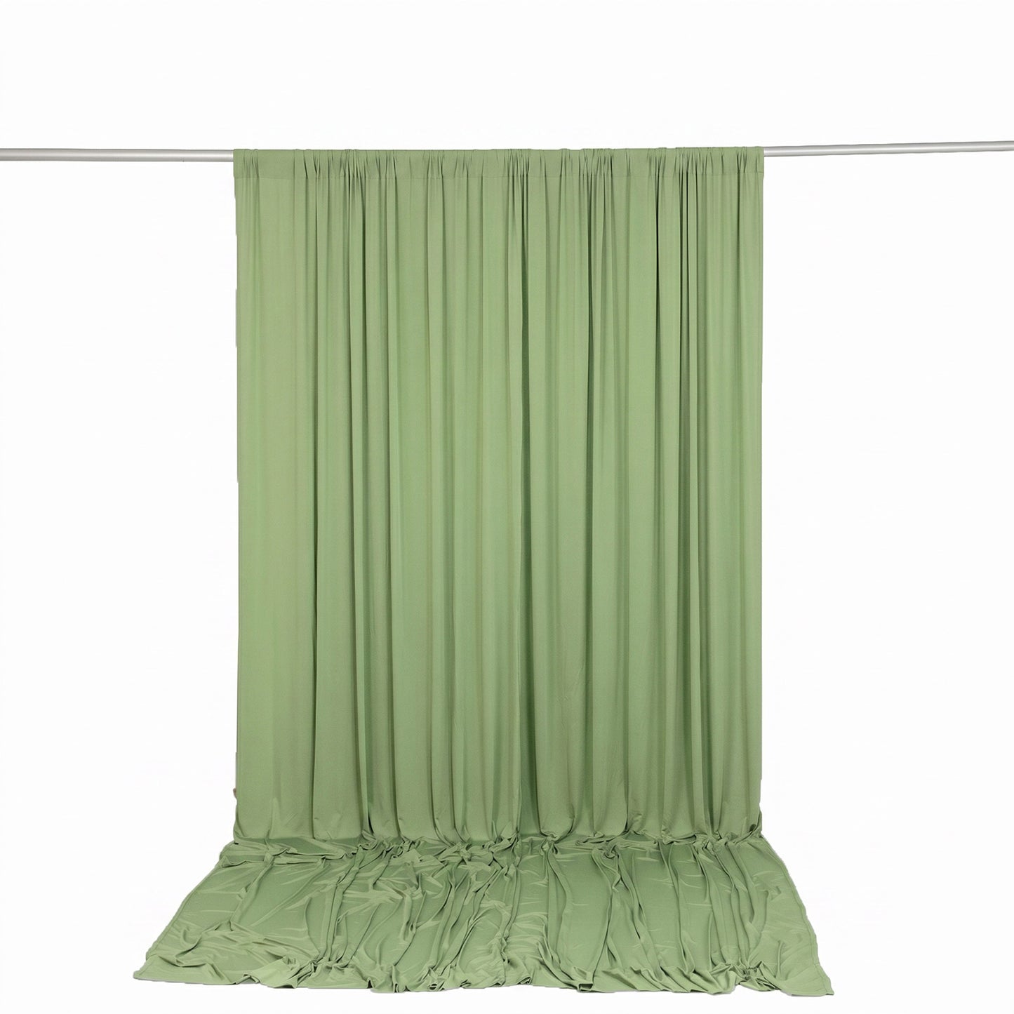 10ft x 12ft Spandex Backdrop Curtain Sage Green, 4-Way Stretch Wrinkle-Free Photo Booth Backdrop wit