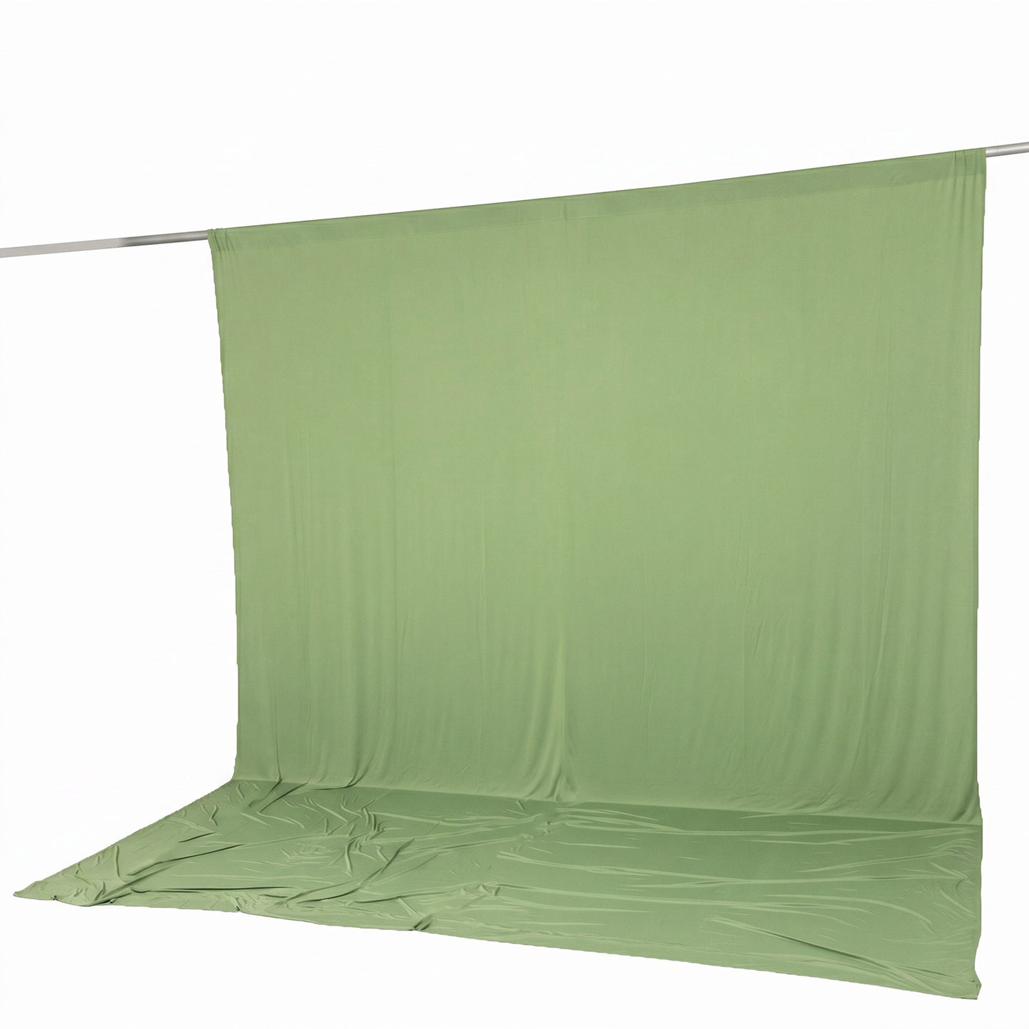 10ft x 12ft Spandex Backdrop Curtain Sage Green, 4-Way Stretch Wrinkle-Free Photo Booth Backdrop wit