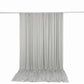 10ft x 12ft Spandex Backdrop Curtain Silver, 4-Way Stretch Wrinkle-Free Photo Booth Backdrop with Ro