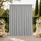 10ft x 12ft Spandex Backdrop Curtain Silver, 4-Way Stretch Wrinkle-Free Photo Booth Backdrop with Ro