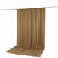 10ft x 12ft Spandex Backdrop Curtain Taupe, 4-Way Stretch Wrinkle-Free Photo Booth Backdrop with Rod