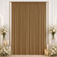 10ft x 12ft Spandex Backdrop Curtain Taupe, 4-Way Stretch Wrinkle-Free Photo Booth Backdrop with Rod