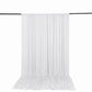 10ft x 12ft Spandex Backdrop Curtain White, 4-Way Stretch Wrinkle-Free Photo Booth Backdrop with Rod