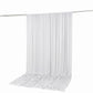 10ft x 12ft Spandex Backdrop Curtain White, 4-Way Stretch Wrinkle-Free Photo Booth Backdrop with Rod
