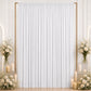 10ft x 12ft Spandex Backdrop Curtain White, 4-Way Stretch Wrinkle-Free Photo Booth Backdrop with Rod
