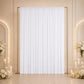 10ft x 12ft Spandex Backdrop Curtain White, 4-Way Stretch Wrinkle-Free Photo Booth Backdrop with Rod