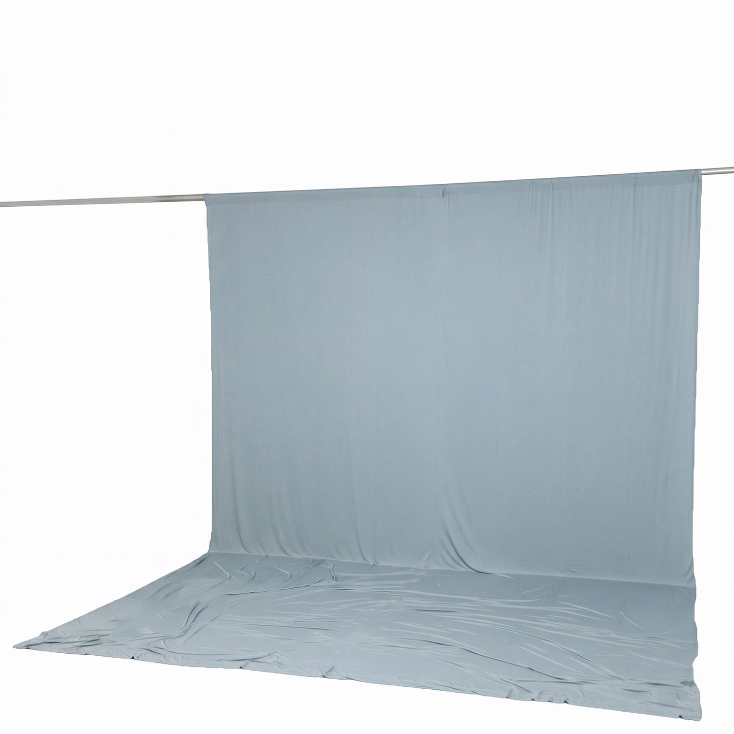 10ft x 14ft Spandex Backdrop Curtain Dusty Blue, 4-Way Stretch Wrinkle-Free Photo Booth Backdrop wit