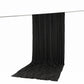 10ft x 14ft Spandex Backdrop Curtain Black, 4-Way Stretch Wrinkle-Free Photo Booth Backdrop with Rod
