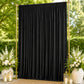 10ft x 14ft Spandex Backdrop Curtain Black, 4-Way Stretch Wrinkle-Free Photo Booth Backdrop with Rod