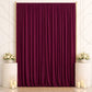10ft x 14ft Spandex Backdrop Curtain Burgundy, 4-Way Stretch Wrinkle-Free Photo Booth Backdrop with 