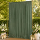 10ft x 14ft Spandex Backdrop Curtain Dusty Sage Green, 4-Way Stretch Wrinkle-Free Photo Booth Backdr