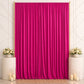 10ft x 14ft Spandex Backdrop Curtain Fuchsia, 4-Way Stretch Wrinkle-Free Photo Booth Backdrop with R