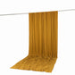 10ft x 14ft Spandex Backdrop Curtain Gold, 4-Way Stretch Wrinkle-Free Photo Booth Backdrop with Rod 