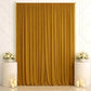 10ft x 14ft Spandex Backdrop Curtain Gold, 4-Way Stretch Wrinkle-Free Photo Booth Backdrop with Rod 