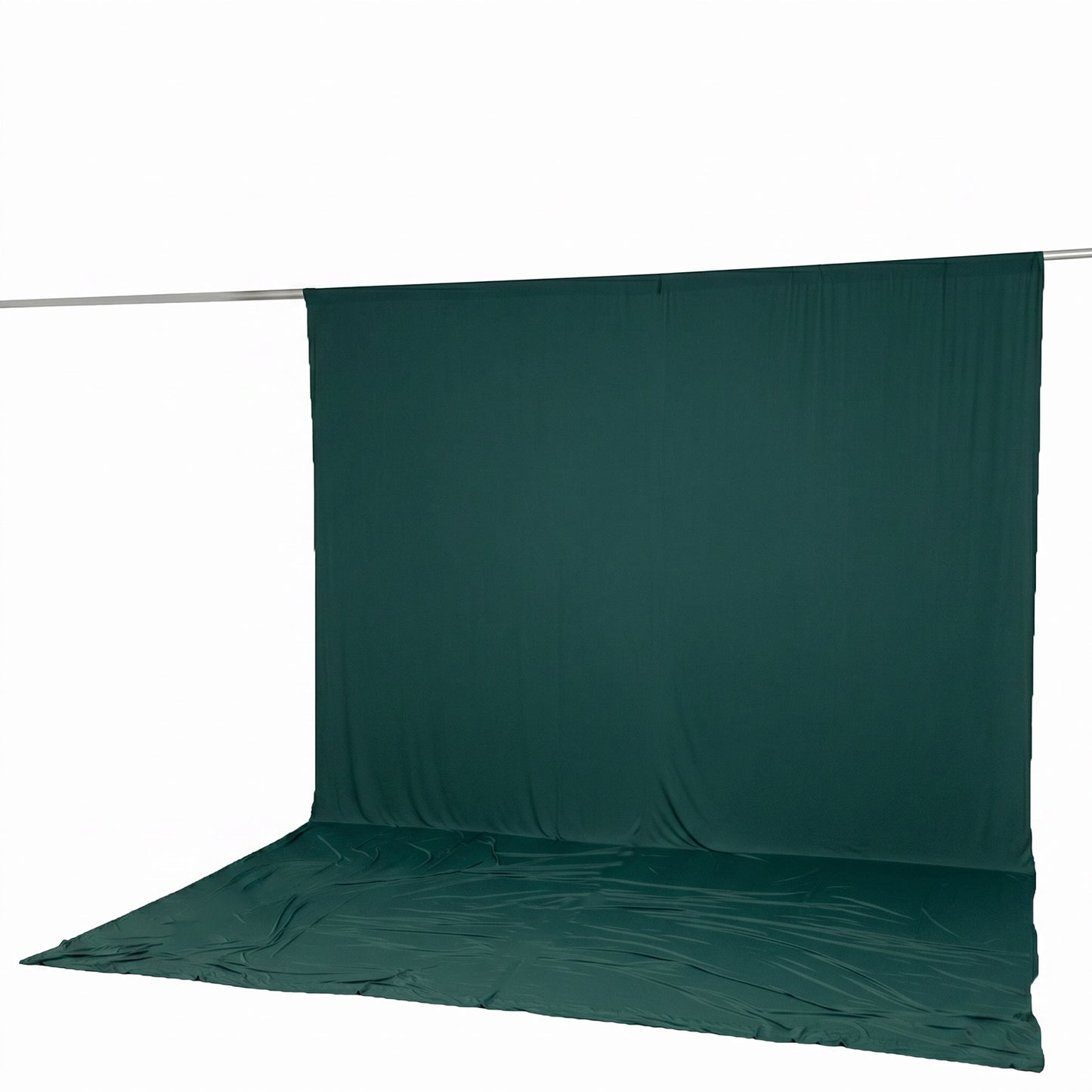 10ft x 14ft Spandex Backdrop Curtain Hunter Emerald Green, 4-Way Stretch Wrinkle-Free Photo Booth Ba