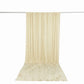 10ft x 14ft Spandex Backdrop Curtain Ivory, 4-Way Stretch Wrinkle-Free Photo Booth Backdrop with Rod