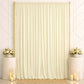 10ft x 14ft Spandex Backdrop Curtain Ivory, 4-Way Stretch Wrinkle-Free Photo Booth Backdrop with Rod